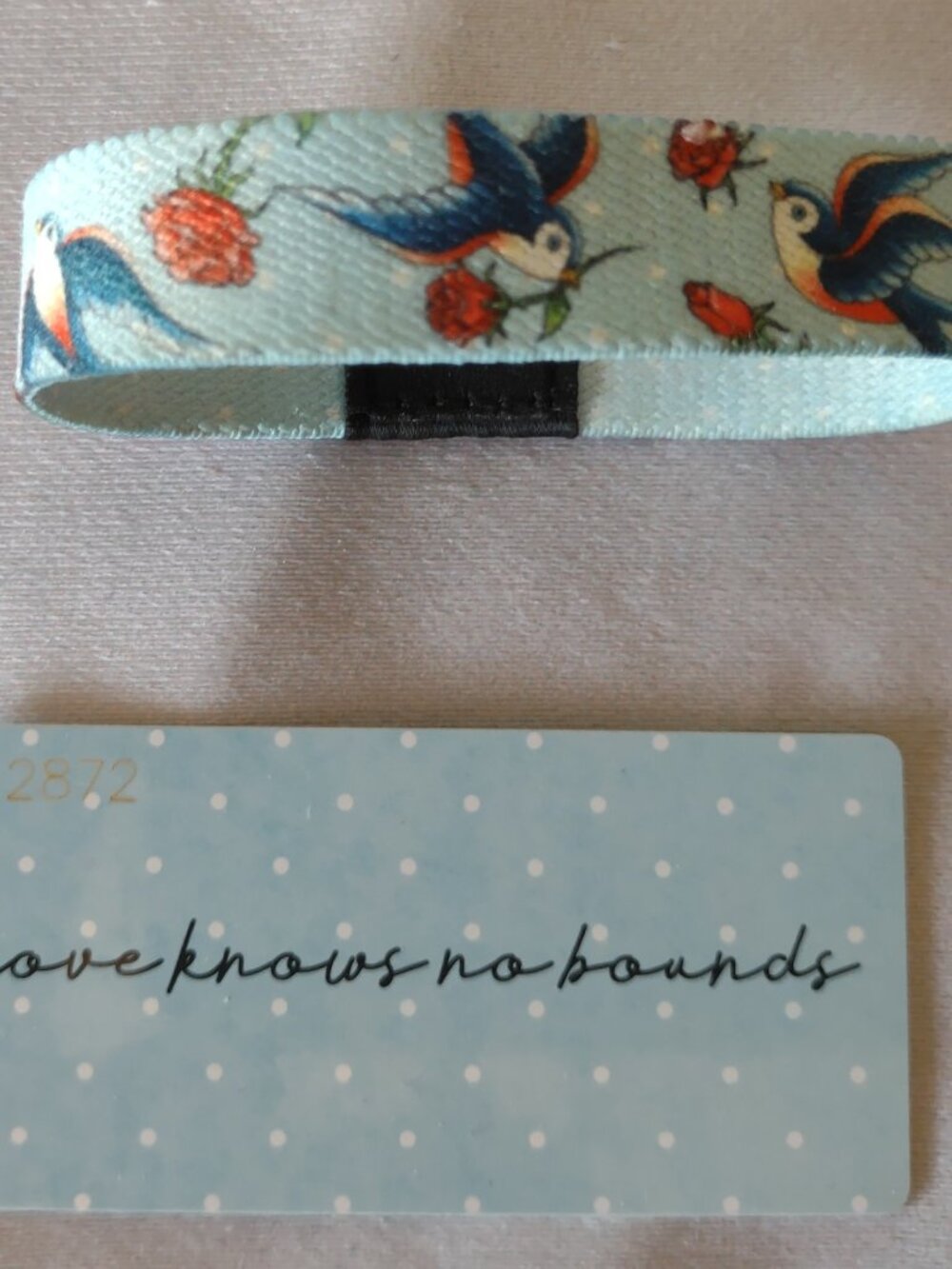 Zox Medium Bracelet Love Knows No Bounds Inspirational Bluebird OG original
